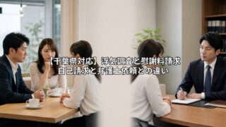 【千葉県対応】浮気調査と慰謝料請求|自己請求と弁護士依頼との違いとは?
