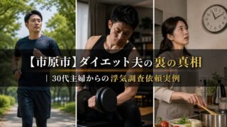 市原市｜ダイエット夫の裏の真相｜30代主婦からの浮気調査依頼事例