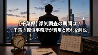 【千葉県】浮気調査の期間は?千葉の探偵事務所が費用と流れを解説