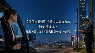 【探偵事務所】千葉市の調査力は何で決まる?尾行・張り込み・証拠撮影の違いを解説