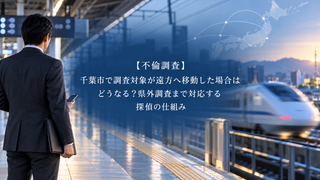 【不倫調査】千葉市で調査対象が遠方へ移動した場合はどうなる?県外調査まで対応する探偵の仕組み